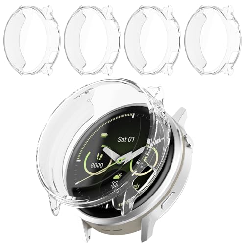 Soft TPU Screen Protector Case for Garmin Venu 4 41mm - Clear 4 Pack