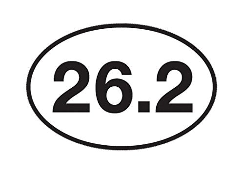 26.2 Marathon Running Bumper Sticker - 5x3 Inch Weather-Resistant Decal