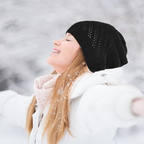 Hollow Crochet Beanie for Women - Soft & Breathable Summer Hat
