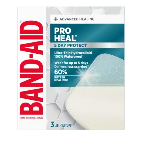 Band-Aid Pro Heal 5-Day Hydrocolloid Waterproof Bandages Jumbo 3 Ct