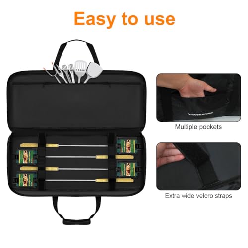Heavy Duty Water-Resistant Pie Iron Storage Bag Fits 4 Campfire Pies