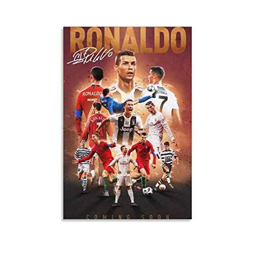 Cristiano Ronaldo Canvas Poster Wall Art - 12x18 Inch