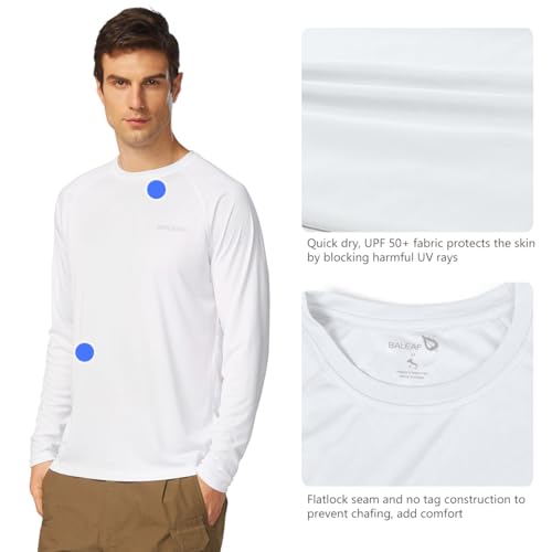 Men's Long Sleeve UV Protection Rash Guard - Quick Dry & Lightweight