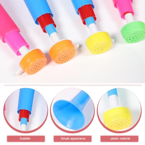 Set of 4 Plastic Stadium Horns - Cheering Noisemakers for Sports Events