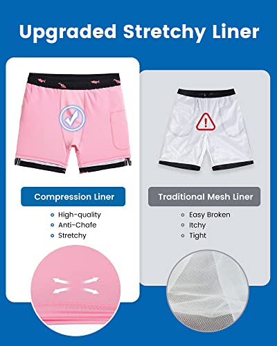 2-in-1 Men's Swim Trunks 7-Inch Board Shorts for Swimming