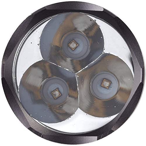 ULTRAFIRE Red Light LED Flashlight Hunting Torch 256 Yard 630 nm Wavelength Professional Red Beam Predator Light Single Mode Tactical Flashlight H-R3 (Battery Not Included)