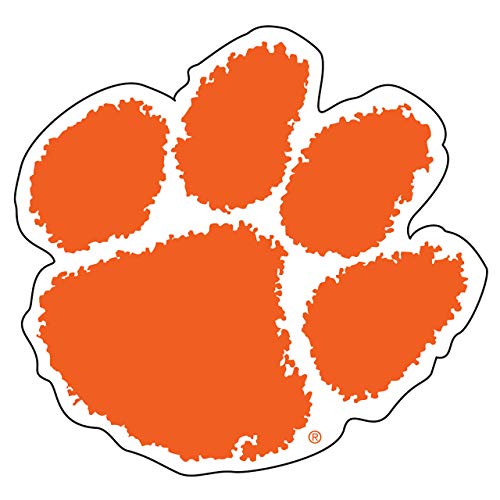 Clemson Tigers 3" Die Cut Paw Magnet - NCAA Licensed