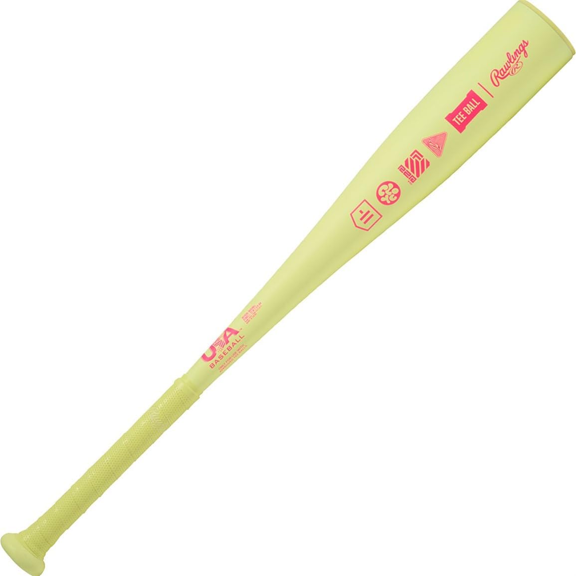 Rawlings Clout Ai T-Ball Bat -11 Drop | 2 5/8" Barrel | Durable 1-Piece Alloy Construction