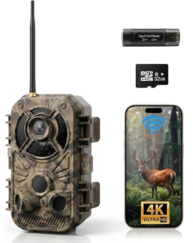 Digitgarden Camouflage 4K 48MP WiFi Trail Camera Night Vision Waterproof