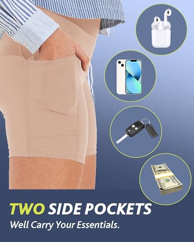 Biker Shorts Women with Pockets - 3"/5"/8" Workout Gym Spandex Yoga
