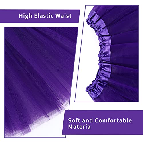 Dark Purple Tulle Tutu Skirt for Women - Vintage Style