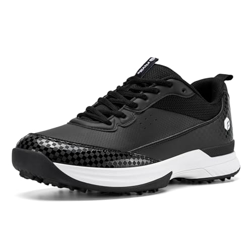 Extra Wide Spikeless Golf Shoes for Men - 9.5 Wide / Black