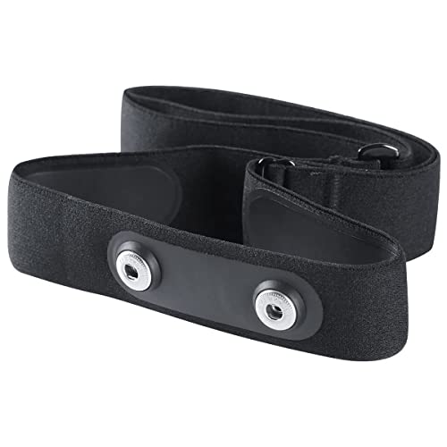 Heart Rate Monitor Chest Strap - Medium Black for Polar H10 H7 Wahoo Garmin