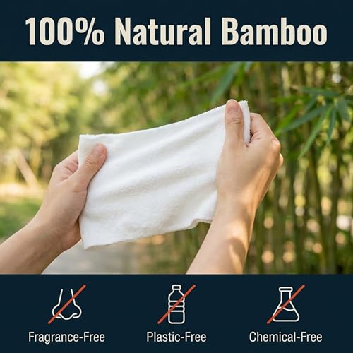 Prepared4X 250 Bamboo Wipes Compressed Towels with 2 Metal Waterproof Cases – Travel & Camping Essential