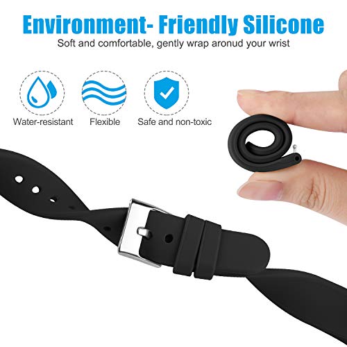 Slim Silicone Replacement Bands for Fitbit Versa 2 - Small, Black/Gray/Pink Sand - Pack of 3