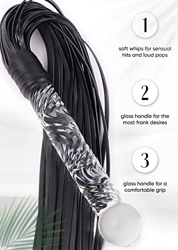 VFOX Faux Leather Whip for Cosplay and Costume Fun, 27.5" Light Riding Accessory
