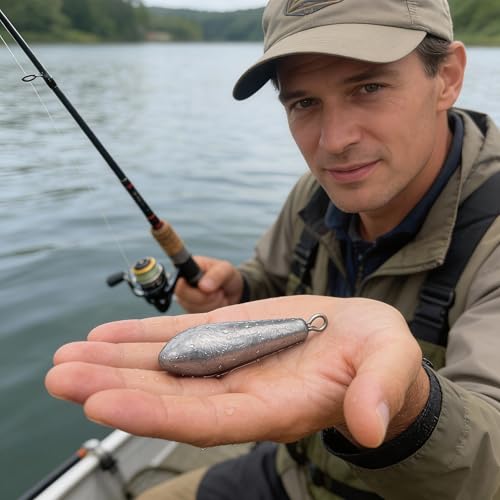 TKHDBF Lead Drop Shot Fishing Weights for Bass & Saltwater Tackle