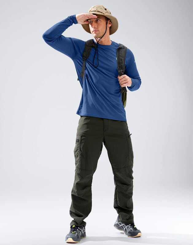 Skiennix Men's Sun Protection Long Sleeve Shirt - UPF 50+ UV Blocker for Outdoor Activities