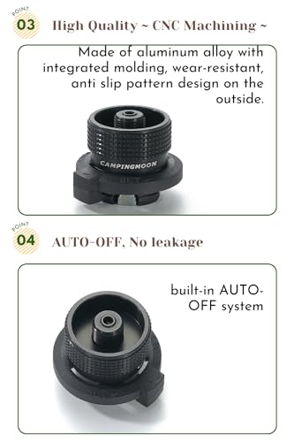 Butane Adapter for Camping Canisters - Black, Model BKZ11