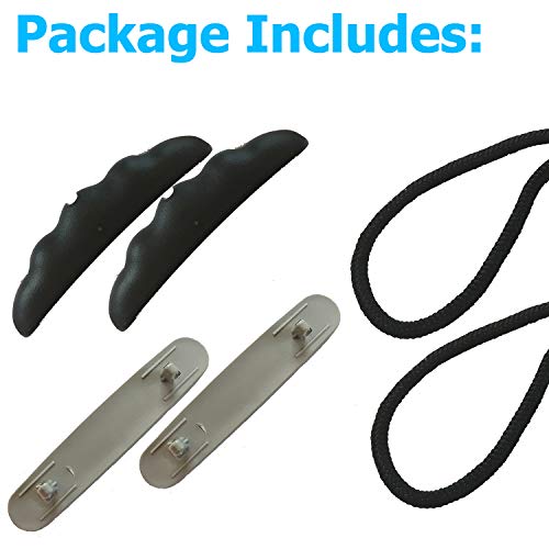 Kayak T-Handle Replacement Kit - Heavy Duty Bungee - Gray (2 Pack)
