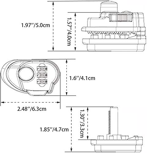 3-Digit Combination Gun Lock & Cable Lock - Onyx