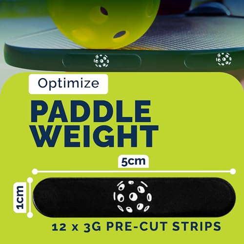 Pickleball Paddle Lead Tape - Pre-Cut 3g Strips, 12 Pack
