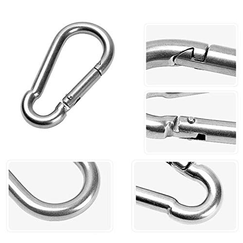 Heavy Duty Steel Snap Hook - 3.1 Inch, Set of 4, 396lb Capacity