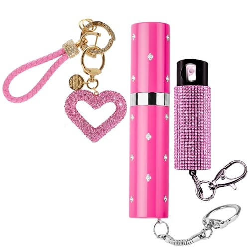 Odds Shifter Pepper Spray and Stun Gun: Lipstick stun Gun for Women, Empowering 1.6 uC Mini Stun Gun and 0.5 oz Pepper Spray Pink - Stun Gun and Pepper Spray Combo