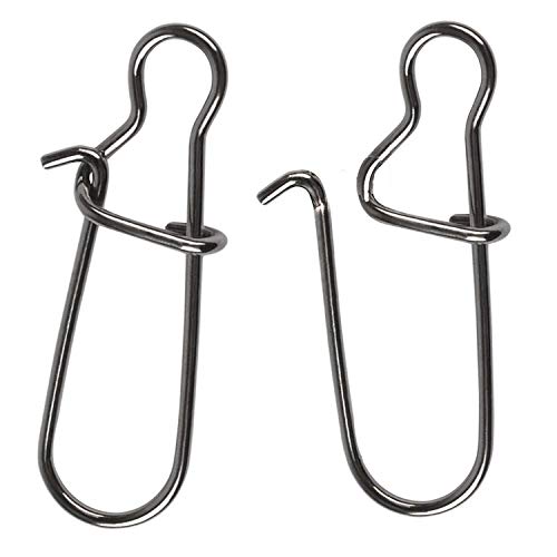Duo Lock Fishing Snaps - Stainless Steel Tackle - Size 0, 26lb Test, 100 Pack