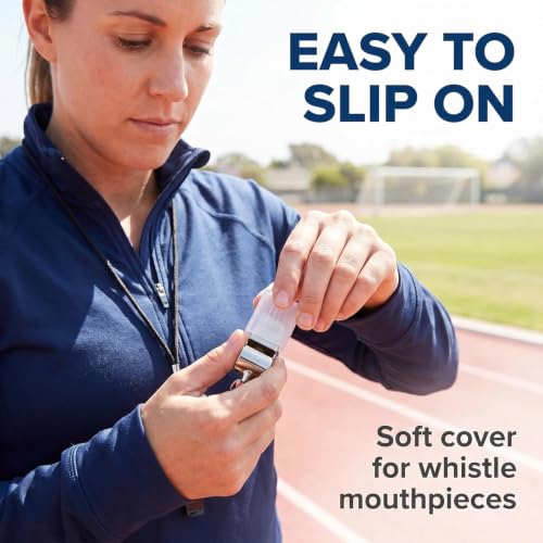 20 Pcs Clear Mouth Covers for Sports Whistles - Cushioned Grip