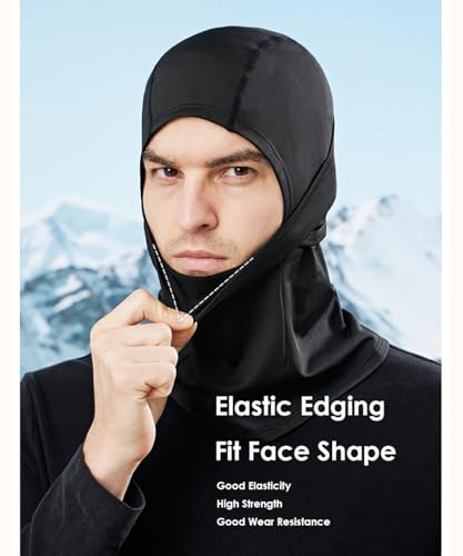 UPF 50+ Cooling Balaclava Face Mask for Motorcycle Cycling - Black