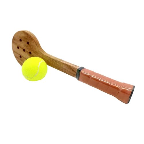 Gloperti Wooden Spoon Tennis Padel Racket for Home Tennis Pointer Drill Training