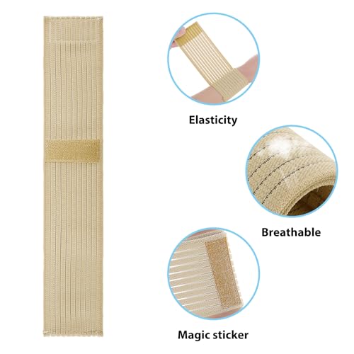 Elastic Wrist Support Band - 2 PCS Adjustable Brace - Beige