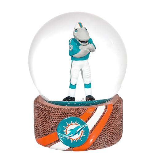 NFL Miami Dolphins Snow Globe - Holiday Tabletop Decoration