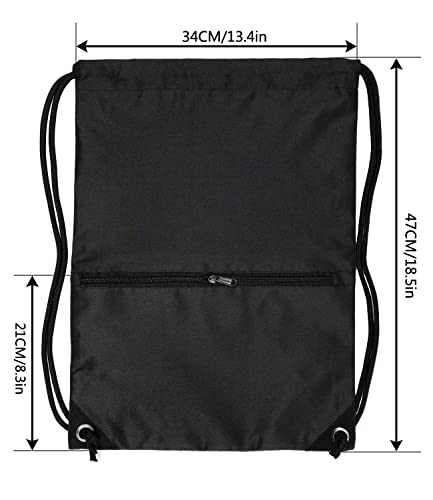 Drawstring Backpack Sport Gym Sackpack for Travel & Fitness