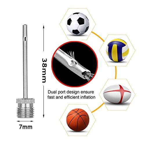 50-Piece Dual-Port Ball Pump Inflation Needles for Sports Balls