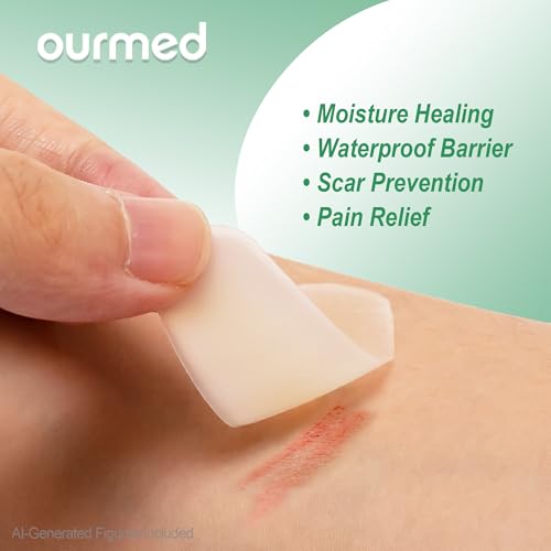 Hydrocolloid Gel Bandages - 15 Count Waterproof Blister Pads