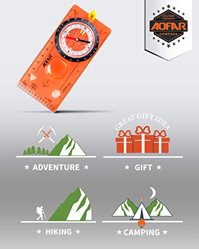 Lightweight Orienteering Compass for Kids - Easy Map Reading