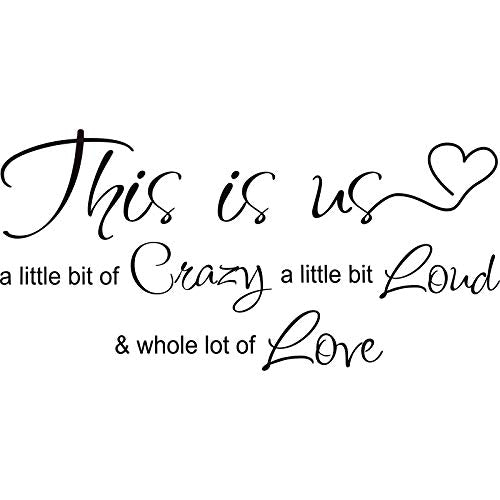 This is Us Love Quote Wall Decal - Inspirational Family Sticker