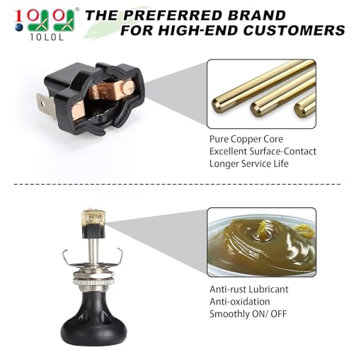 12V Push Pull Headlight Switch for Golf Carts & UTVs