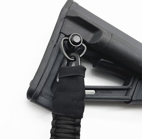 VVAAGG Black Two Point Paracord Gun Sling Adjustable Heavy Duty Nylon