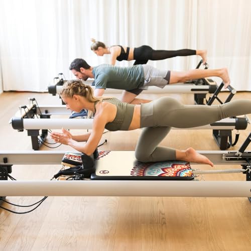 Non-Slip Rubber Pilates Reformer Mat - Eco-Friendly Towel Cover