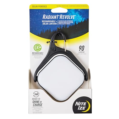 Nite Ize Radiant Revolve Solar and Rechargeable Camping Lantern