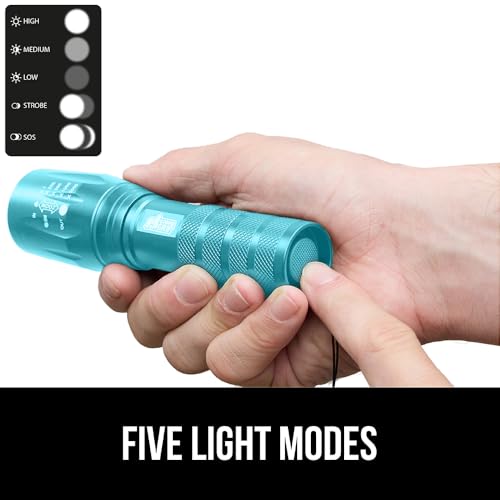 LED Handheld Tactical Flashlight - 750 FT, 5 Modes, Water Resistant