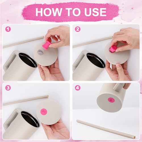 4-Pack Silicone Replacement Stoppers for Simple Modern Tumblers