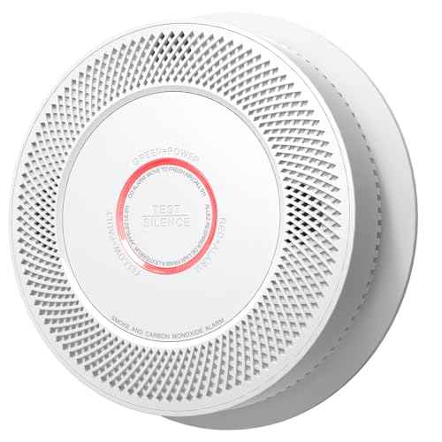 Interconnected Smoke and Carbon Monoxide Detector Combo with Voice Alert fire Alarms 1pack