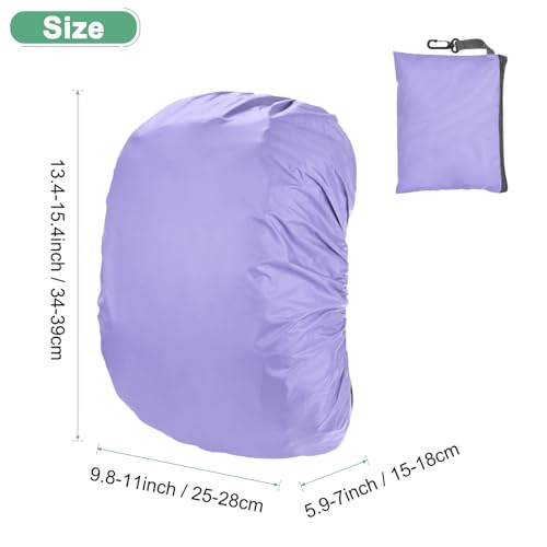 Waterproof Backpack Rain Cover - Purple, Small (15L-25L)