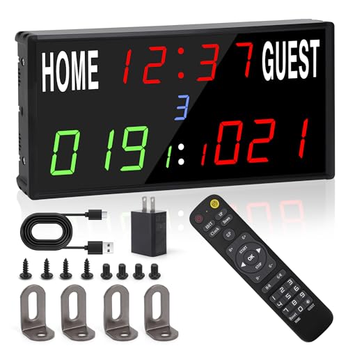 Digital Scoreboard with Timer & Remote - Medium Size