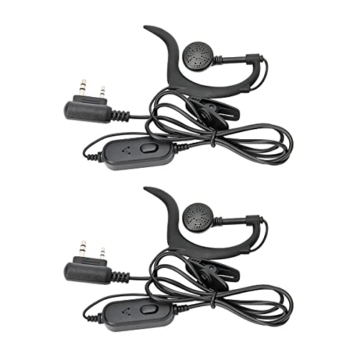 Two-Way Radio Earpiece Headset with K Connector - 2 Pack