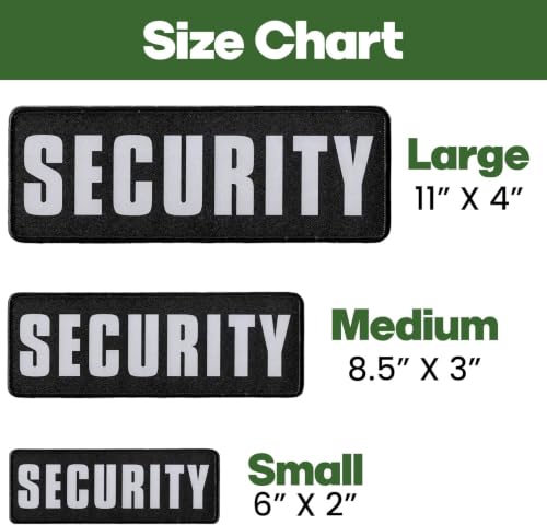 Laughing Lizards Medium Security Reflective IR Patch 8.5"x3" Night Vision Weather-Resistant Tactical